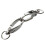100 Pcs D Swivel Trigger Clips Hooks Metal Key Ring Lobster Clasps 1