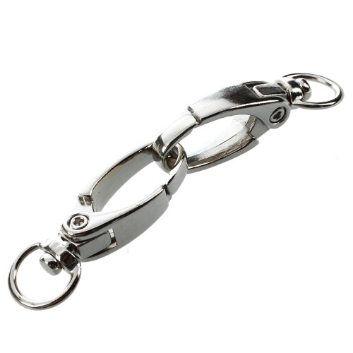 100 Pcs D Swivel Trigger Clips Hooks Metal Key Ring Lobster Clasps