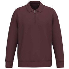 (M, Dark Cherry) Native Spirit Unisex Adult Quarter Zip Sweatshirt