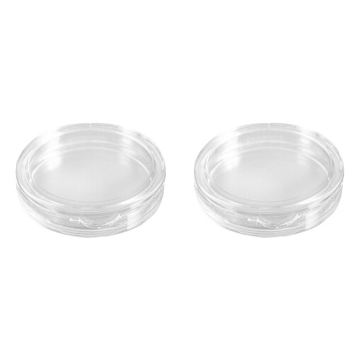 20 Pcs Small Round Transparent Plastic Coin Capsules Box 25Mm & 40Mm