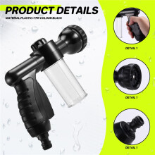 2 Pieces Pet Bathing Tool Set Include Livestock Foamer and Dog Rubber Comb, Spray Livestock Foamer Wash Foam Sprayer