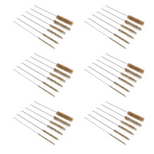 36 Pcs Brass Tube Cleaning Brush Wire Brush Set Cleaning Polishing Tool Brass Wire Brush Set