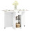 Folding Dining Table with Storage Space for Small Spaces White 1