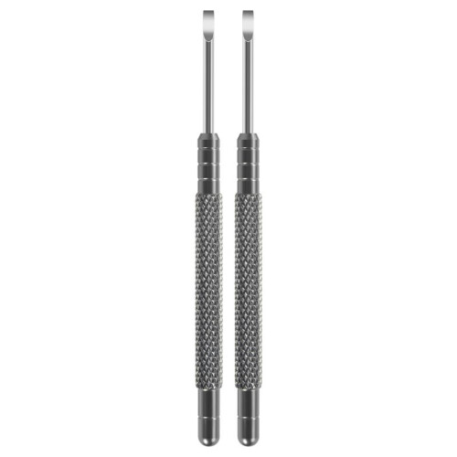 2 Pack Metal Watchmaker Repair Tool Watch Hand Remover Tools Levers with Flat Blade 1