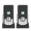2 Pack Wireless Home Intercoms, Two-Way Voice Communication, Ultra Long Range, Portable Black Units 1