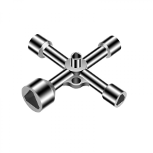Set di 5 chiavi triangolari, 7 mm 10 mm 12 mm 13 mm 18 mm, strumento multifunzione per scatole di derivazione, contatori e armadietti,