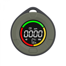 Mini koolmonoxidedetector, draagbare CO-luchtkwaliteitsmonitor met led-scherm, oplaadbaar via USB voor gebruik binnenshuis en op reis.