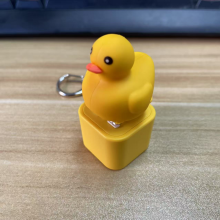 Enten-Schlüsselanhänger, sensorischer Schlüsselanhänger zur Stressbewältigung und Angstlinderung, niedliches Taschen-Fidget-Accessoire
