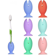 phíosa Clúdach Ceann Scuab Fiacla Silicone, Cruth Éisc, Caipíní Scuab Fiacla Seasamh Gleoite, Sealbhóirí Scuab Fiacla Taistil, Deannach