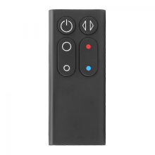 Télécommande de remplacement AM04 AM05 pour radiateur soufflant, noire, avec boutons ergonomiques.