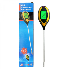 4-in-1 Digital Soil Tester with Moisture, pH, Temperature and Light Detection for Potted Plants, Gardens and Lawns