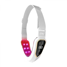 Facial Lifting Device, LED Photon Therapy Face Massager with Vibration, Double Chin and V-Shaped Cheek Care