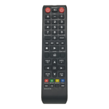 Telecomando universale per lettori DVD e Blu-ray, compatibile con diversi modelli e dispositivi.