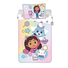 Gabbys Dollhouse Baby Duvet Cover 100x135 + Pillowcase 40x60 Cotton Zip