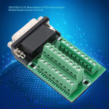 26 Pin DB26 D-SUB Stecker Adapter auf PCB Terminal Signals Module Breakout Platinenanschluss mit Isolier Matte