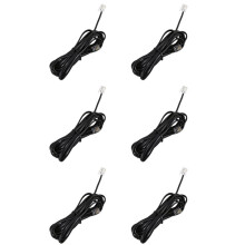 6X RJ11 6P4C Telephone Cable Cord ADSL Modem 3 Meters