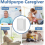Wireless Doorbell with Loud Flash Alerts, 7 Bright Light Colors, 4 Volume Settings, 600 ft Range, Suitable for Elderly U 3
