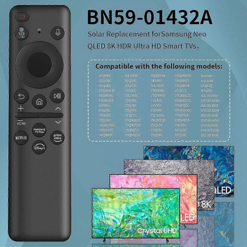 Solar Voice Remote Control Replacement Compatible with Samsung 2026 Latest Model BN59 01432A 2