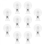 Multi Purpose Transparent Suction Cup Sign Clips, Adjustable Display Clips for Advertising and Positioning, 10 Pack 3