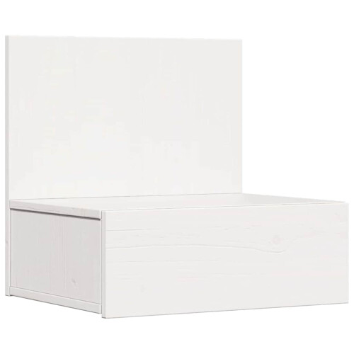 VidaXL vidaXL Bedside Table White 42 x 32.5 x 40 cm Solid pine wood 1