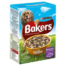 Bakers Senior Dog Chicken & Veg Dry Food 1kg (PACK OF 6)