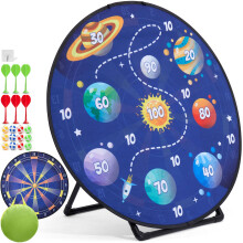 Cheerful Children Toys 100cm XXL Kids Dart Board Set Double Sided 12 6