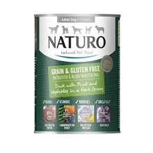 Grain & Gluten-Free Duck Wet Food Can in a Herb Gravy for Adult Dogs 390g x 12