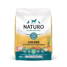 Naturo Adult Dog Grain Free Dry Chicken and Potato with Vegetables - 10kg