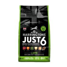 HARRINGTONS Just 6 Lamb & Pea Dry Dog Food - 2kg