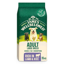 James Wellbeloved Dog Adult Hypoallergenic Dry Food Large Breed Lamb and Rice 15 kg