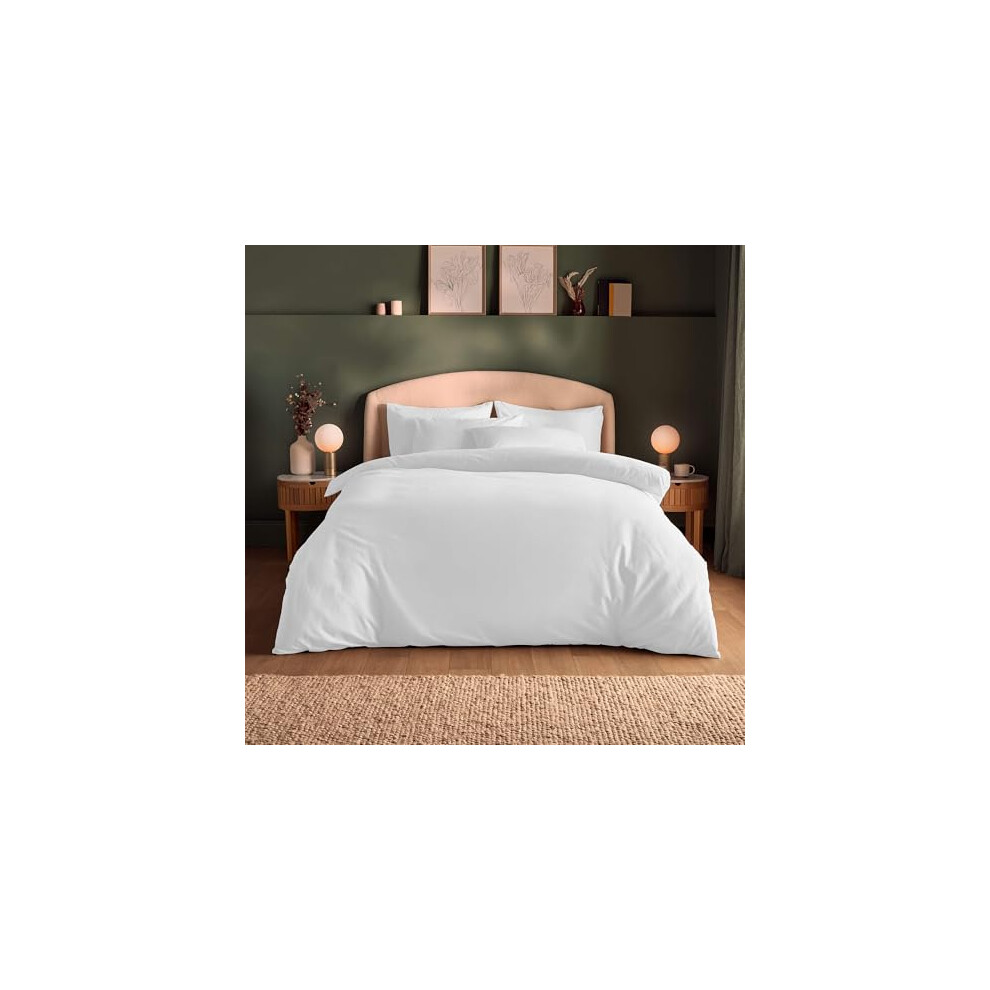 Photos - Other Textiles Silentnight Brushed Cotton Duvet Set - Soft Velvety Touch 100 Cotton - Cosy Warmth Feel Breathable Lightly Brushed Hypoaller 