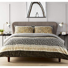 Olivia Rocco Zara Duvet Cover Set Easy Care Animal Print Cotton Rich Single Double King Quilt Covers Breathable Stylish Comforter Quilted Bedding Bed