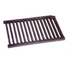Large Castle Dog Basket Fire Grate Flat - Cast Iron