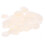 100X Perles Plate en Nacre Coquillage Rond 35mm Blanc 1