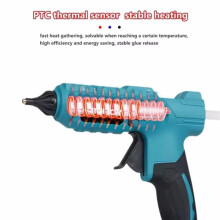 For 18V Lithium Battery Cordless Hot Glue Gun Temperature Adjustable Heavy Duty Glue Gun (No Battery)
