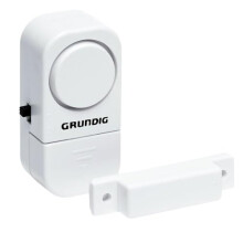 SDMAX Grundig Door Window Alarms, 90 dB Alarm Systems, Reliable Security, Wireless, Compact Design, Easy Installation, White (4PCS)