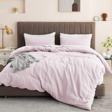 PRIME LINENS 100% Cotton Duvet Cover Set 3 Piece Quilt Cover Bedding Set with 2 Pillow Cases Waffle Bedding Quilt Cover Set Anti Allergic Machine