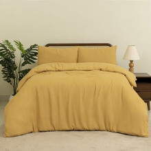 MHG Living Single Duvet Cover, Cotton Blend, Waffle Weave Duvet Cover Set, Super Soft & Breathable, Hypoallergenic Duvet Cover, Machine Washable
