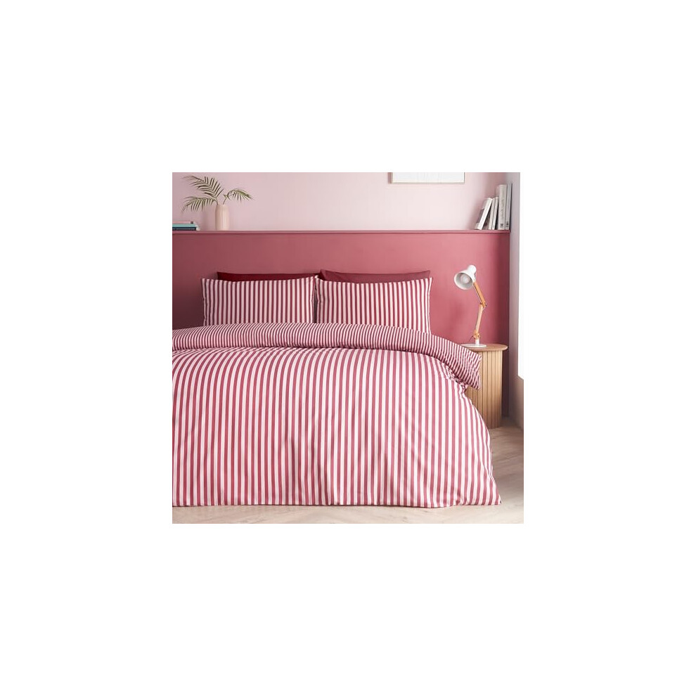 Epping Textured Stripe Reversible Duvet Cover Set - Image 10