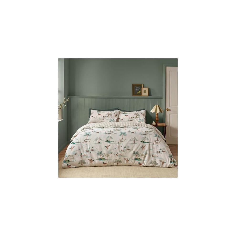 Brushed Mallards Cotton Reversible Duvet Cover Set - Image 11