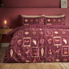Catherine Lansfield Enchanted Witchcraft King Duvet Cover Set Plum