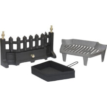 16" Style Solid Fuel Coal Fire Grate Set