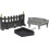 16" Style Solid Fuel Coal Fire Grate Set 1