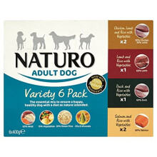 Naturo Adult Variety Dog Food Tray 6X400g
