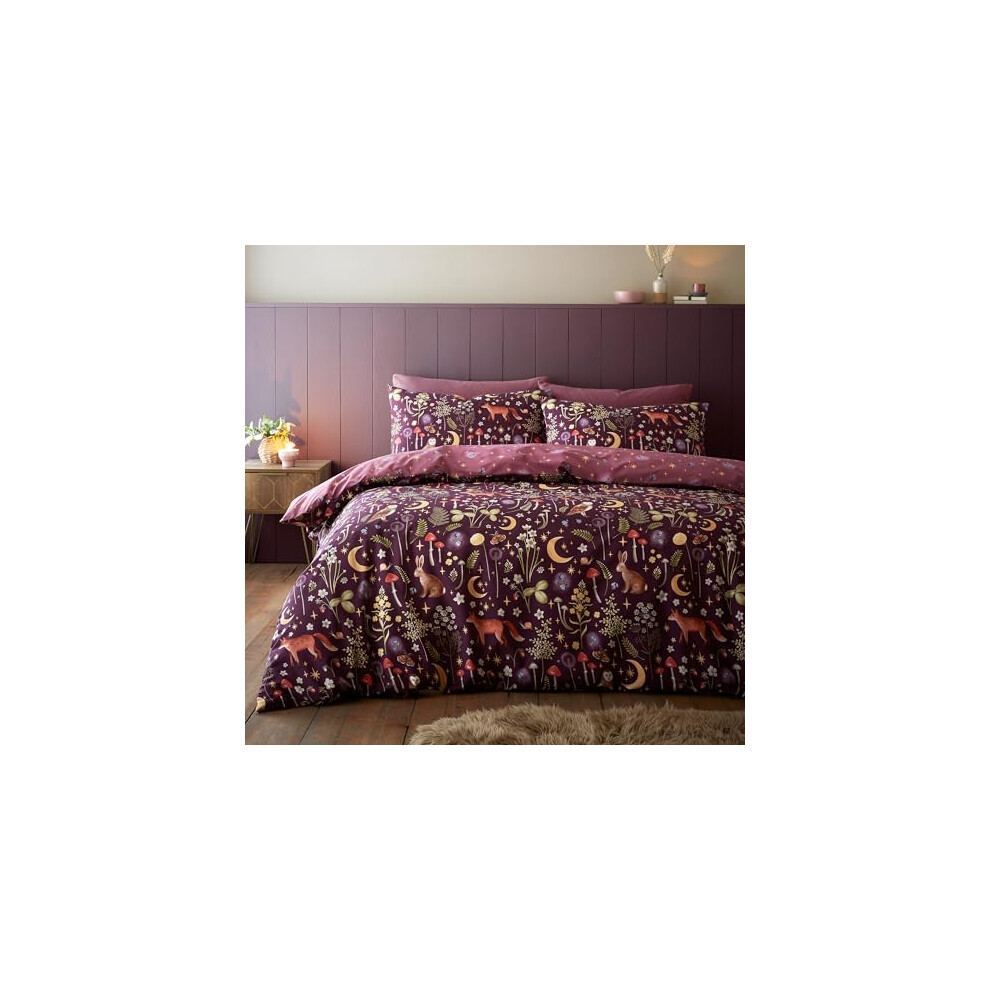 Plum Catherine Lansfield Enchanted Twilight Duvet Set - Image 10