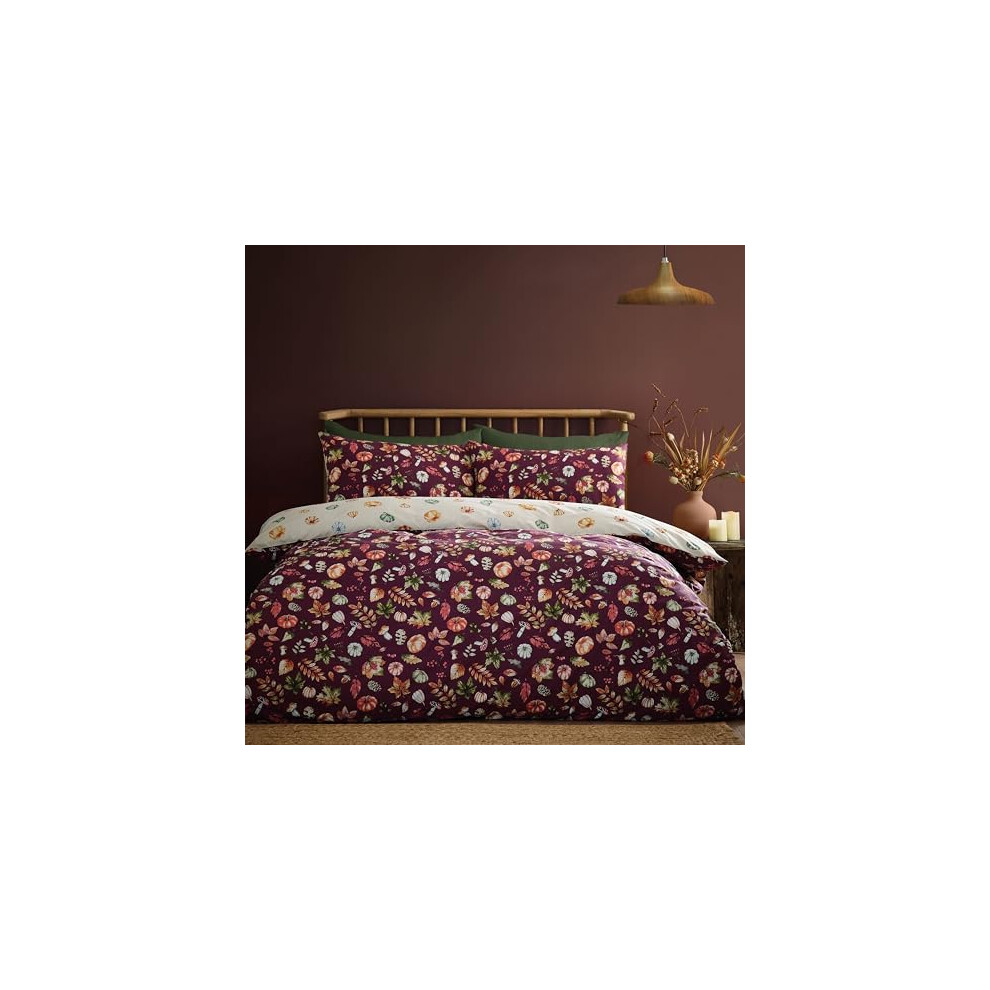 Catherine Lansfield Men's Plum Cl Autumn Pumpkins Duvet Set Plm Medium - Image 8