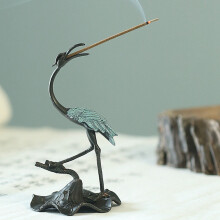 Retro Crane Incense Stick Incense Burners Stick Cone Censer Incense Stand Buddhist Home Office Decoration Crafts C
