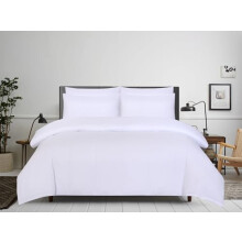 APEX FURNISHINGS King Size Duvet Cover Sets - 100% Brushed Microfiber Bedding Quilt Cover with Pillowcase - White