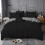 J.Din Single Grey and Black Reversible Duvet Cover Bedding Set 3