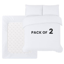 BEDIO Super King Duvet Cover Set â“ Pack of 2- Soft Double Brushed Microfibre Polyester - Bedding Quilt Cover Set, with Pillow case (White)